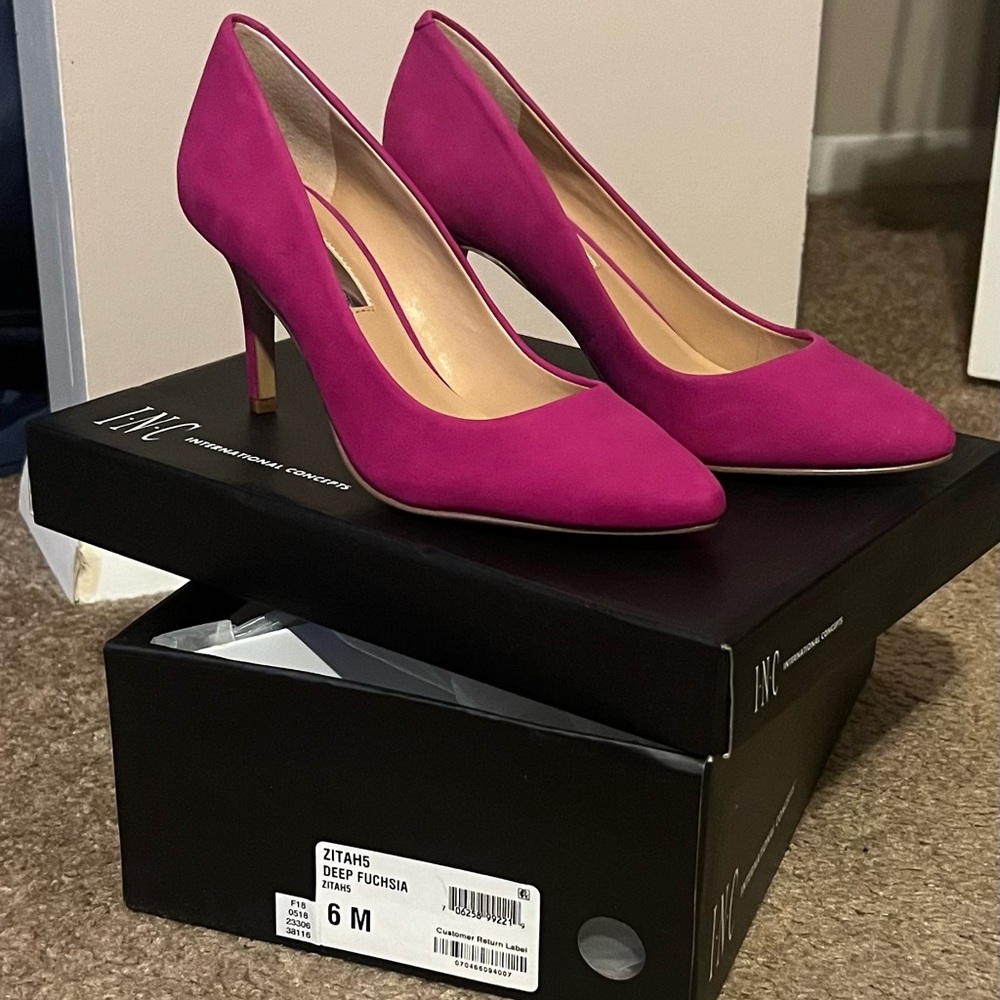INC Deep Fuchsia Heels